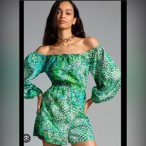 Peasant Romper by Anthropologie✨host pick ✨